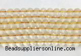 CRBS18 15 inches 10mm faceted round citrine beads wholesale
