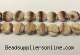 CRC1071 15.5 inches 25mm flat round rhodochrosite beads