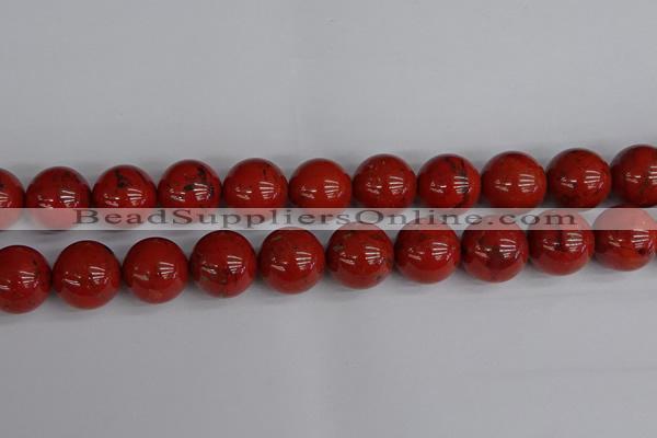 CRE317 15.5 inches 18mm round red jasper beads wholesale