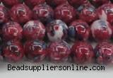 CRF345 15.5 inches 10mm round dyed rain flower stone beads wholesale