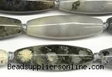 CRI169 15 inches 9*30mm rice ocean agate gemstone beads