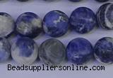 CRO953 15.5 inches 10mm round matte sodalite beads wholesale