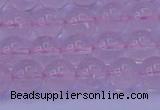 CRQ202 15.5 inches 8mm round Mozambique rose quartz beads