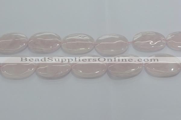 CRQ237 15.5 inches 22*30mm oval rose quartz beads wholesale