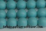CSB1408 15.5 inches 10mm matte round shell pearl beads wholesale