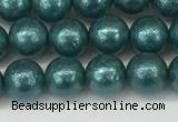 CSB2331 15.5 inches 6mm round wrinkled shell pearl beads wholesale
