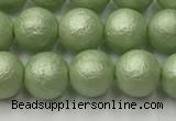 CSB2532 15.5 inches 8mm round matte wrinkled shell pearl beads