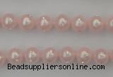 CSB432 15.5 inches 14mm round shell pearl with rhinestone beads