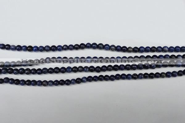 CSO400 15.5 inches 4mm round dyed sodalite gemstone beads