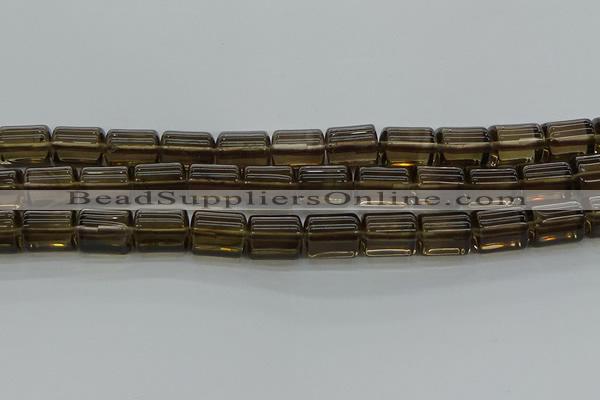 CTB505 15.5 inches 10*13mm triangle smoky quartz beads wholesale