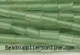 CTB965 15 inches 2*4mm tube green aventurine jade beads