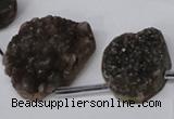 CTD1673 Top drilled 18*25mm - 25*35mm freeform druzy agate beads