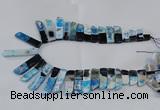 CTD1988 Top drilled 10*25mm - 12*50mm sticks agate gemstone beads