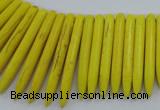CTD2021 Top drilled 5*20mm - 5*45mm sticks turquoise beads