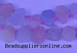 CTD3853 Top drilled 8*10mm - 10*12mm freeform morganite beads