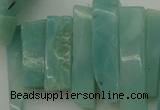 CTD390 Top drilled 10*20mm - 12*50mm wand amazonite beads