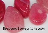 CTD686 Top drilled 18*25mm - 28*40mm freeform agate gemstone beads