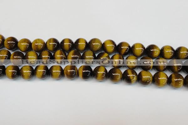 CTE1236 15.5 inches 10mm round A+ grade yellow tiger eye beads