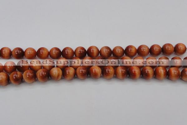 CTE1664 15.5 inches 12mm round sun orange tiger eye beads