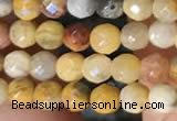 CTG2219 15 inches 2mm,3mm faceted round crazy lace agate beads
