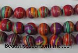 CTU1186 15.5 inches 6mm round synthetic turquoise beads wholesale