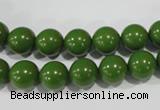 CTU1394 15.5 inches 10mm round synthetic turquoise beads