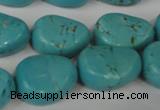 CTU1910 15.5 inches 18*22mm freefrom imitation turquoise beads