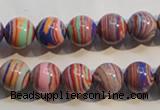 CTU2363 15.5 inches 10mm round synthetic turquoise beads