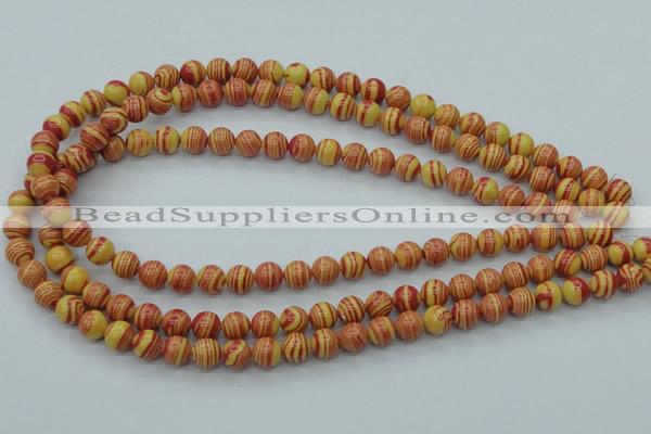 CTU286 16 inches 8mm round imitation turquoise beads wholesale