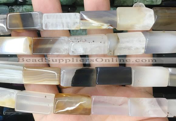 CUBS107 15 inches 10*20mm cuboid agate gemstone beads wholesale