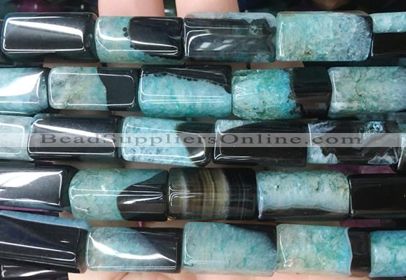 CUBS112 15 inches 10*20mm cuboid agate gemstone beads wholesale