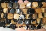 CUBS121 15 inches 12*13mm cube agate gemstone beads wholesale