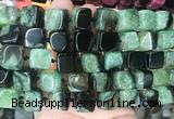 CUBS123 15 inches 12*13mm cube agate gemstone beads wholesale