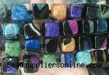 CUBS135 15 inches 14*15mm cube agate gemstone beads wholesale