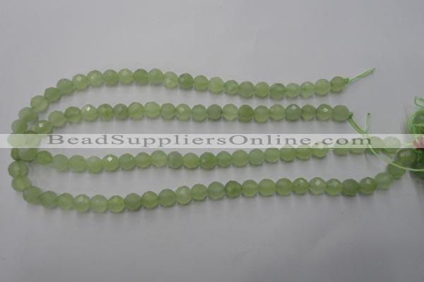 CXJ102 15.5 inches 8mm faceted round New jade beads wholesale