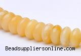 CYJ29 16 inch 4*8mm roundel yellow jade gemstone beads Wholesale