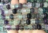 FGBS288 15 inches 8*10mm carved pumpkin fluorite gemstone beads