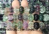 FGBS290 15 inches 10*14mm carved pumpkin fluorite gemstone beads