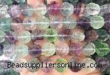 FGBS295 15 inches 12mm carved flower fluorite gemstone beads
