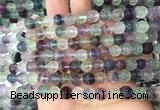 FLBS25 15 inches 8mm carved Lotus flower fluorite beads wholesale