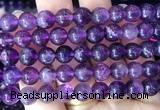 FLBS29 15 inches 8mm round purple fluorite beads wholesale