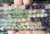 FLBS36 15 inches 8mm round colorful fluorite beads wholesale