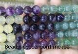 FLBS37 15 inches 10mm round colorful fluorite beads wholesale