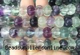 FLBS42 15 inches 9*12mm carved pumpkin fluorite beads wholesale