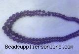 FLBS54 15 inches 6mm - 12mm round purple fluorite beads wholesale