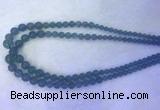 FLBS55 15 inches 6mm - 12mm round blue fluorite beads wholesale