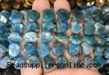 HGBS125 15 inches 12mm faceted heart apatite beads wholesale