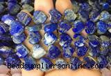 HGBS131 15 inches 12mm faceted heart Lapis lazuli beads wholesale