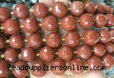 LSBS09 15 inches 16mm faceted round red jasper beads wholesale