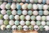 LSBS1000 15 inches 14mm round morganite gemstone beads wholesale